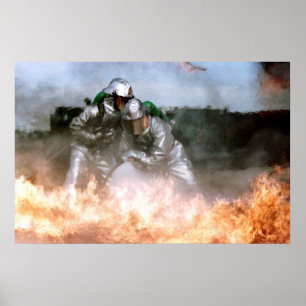 Military Firefighters Poster