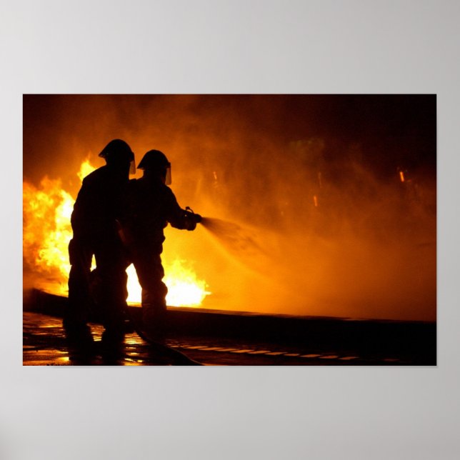 Military Firefighters Poster (Front)