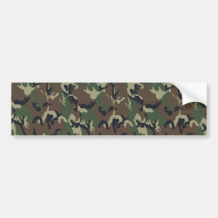Military Forest Camouflage Background Bumper Sticker