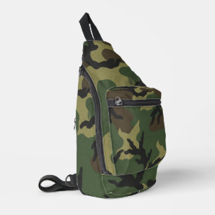 Military Forest Camouflage Pattern Sling Bag