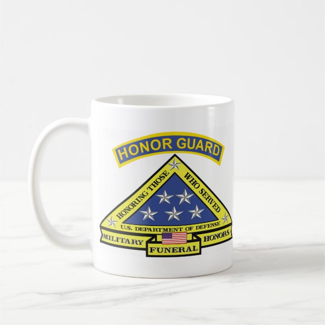 MILITARY FUNERAL HONOR GUARD COFFEE MUG (Left)