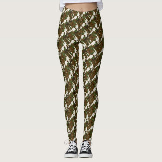 Military GI Camouflage Gun Rifles Camo Cool Style  Leggings