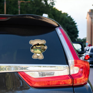 Military Giant Love Heart Camouflaged Bear