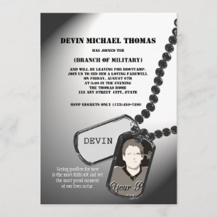 Military Going Away Party Invitation