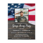 Military Going Away Party Patriotic USA Flag Photo