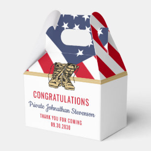 Military Graduation Army Boot Camp Patriotic Favour Box