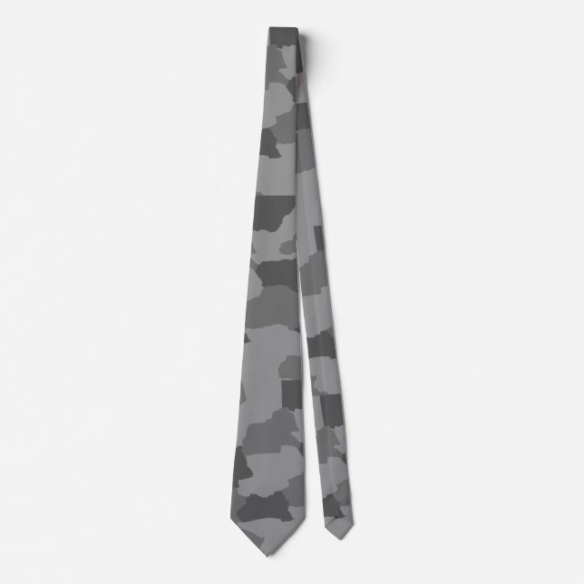 Military Gray Camo Tie (Front)