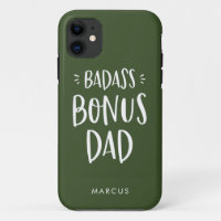 Military Green Bonus Dad Stepfather Personalised