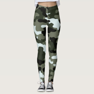 Military Green Camo Leggings