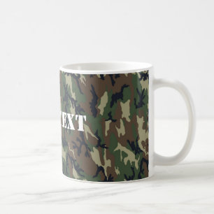 Military Green Camouflage Pattern Coffee Mug