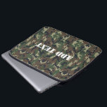 Military Green Camouflage Pattern Laptop Sleeve<br><div class="desc">* Military Green Camouflage Pattern by #Camouflage4you at Zazzle #Gravityx9 * Personalise with a name, initials, rank, military base ID or text message! Also, add a photo, or additional text. Click the 'Customise it' button to get started. * military pattern * camouflage laptop case * electronic care ideas * laptop...</div>