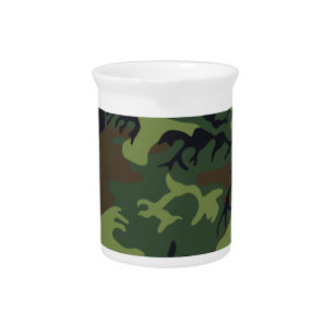 Military Green Camouflage Pitcher