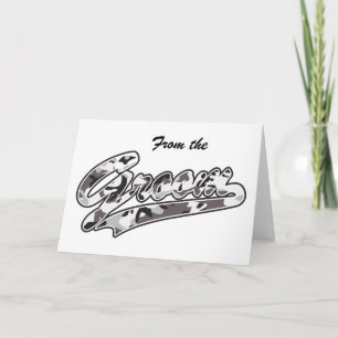 Military Groom Camouflage Thank You Card