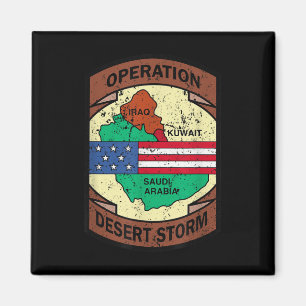 Military Gulf War Operation Desert Storm Usa Insig Magnet