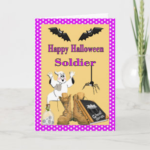 Military Halloween Card for Soldier