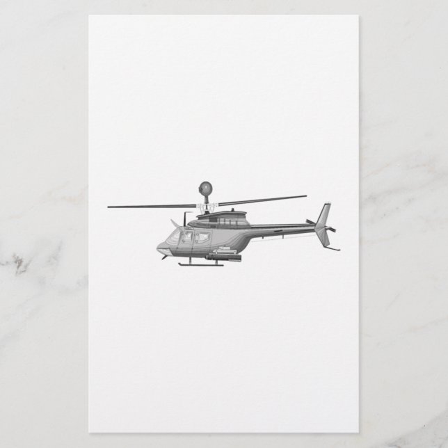 Military Helicopter Stationery (Front)