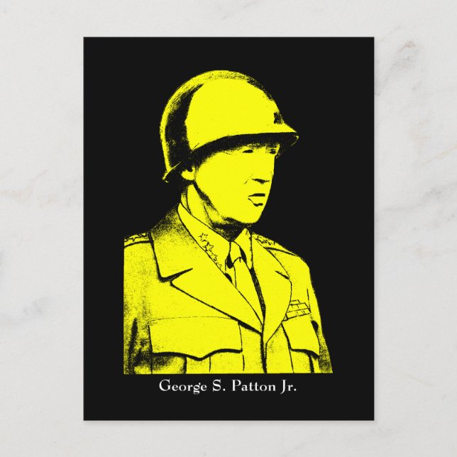 Military Hero - General Patton Postcard (Front)