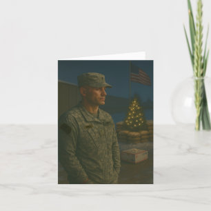 Military Holiday You Are Remembered Christmas Card