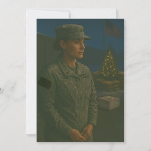 Military Holiday You Are Remembered Christmas Card