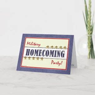 Military Homecoming Stars Party Invitation