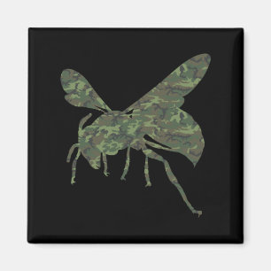 Military Hornet Camo Print Insect Wasp Veteran Men Magnet