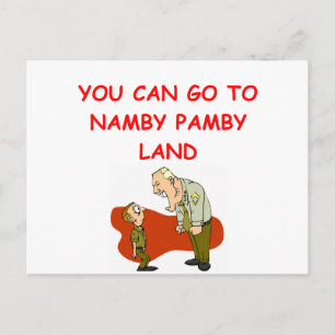 military humour postcard