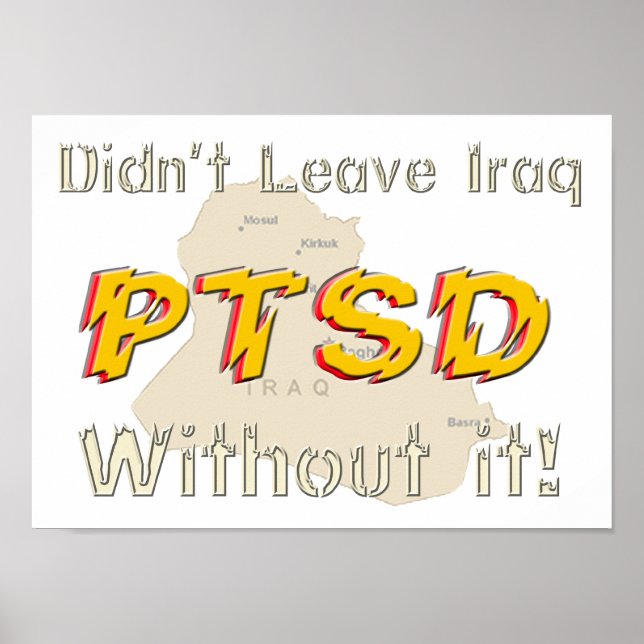 Military Humourous PTSD Poster (Front)