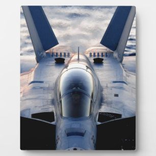 Military jet plaque