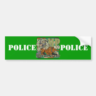Military K9 Unit Bumper Sticker