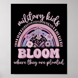 Military Kid Dandelion Bloom Where Theyre Planted Poster