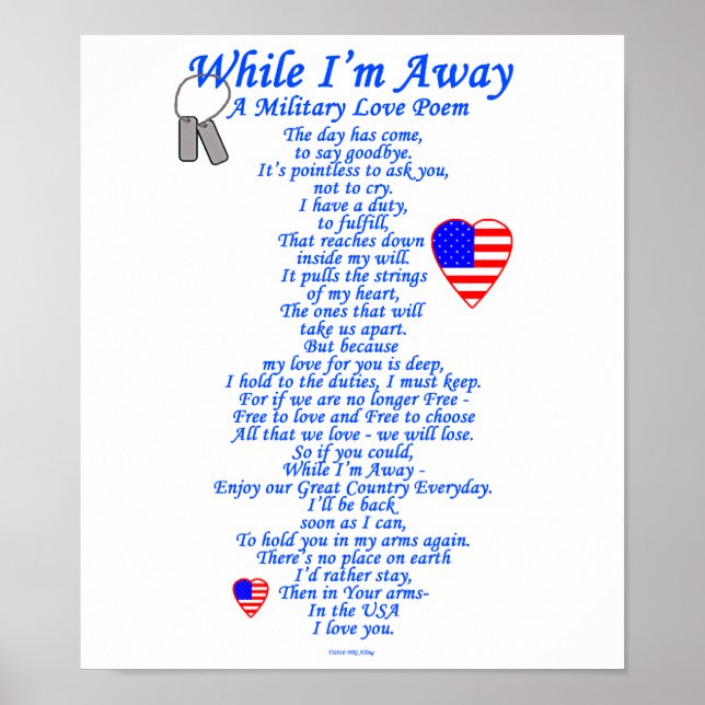 Military Love Poem Poster (Front)