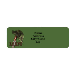 Military LRRP LRRPS Recon Snipers Rangers Army sof Return Address Label