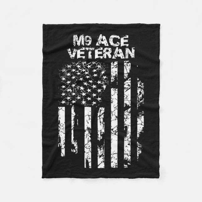 Military M9 Ace  Fleece Blanket (Front)