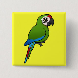 Military Macaw 15 Cm Square Badge