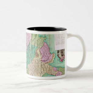 Military map of Corsica, 1768 Two-Tone Coffee Mug