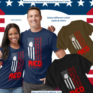 Military - Memorial Day Remember Everyone Deployed T-Shirt