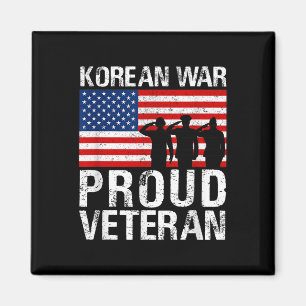 Military Men Women Proud Korean War Veteran Magnet