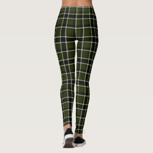 Military Modern Camouflage Tartan Pattern Leggings