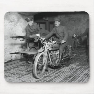 Military Motorcycle EMT, 1910s Mouse Pad