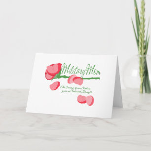 Military Mum Rose Card