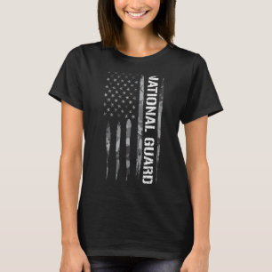 Military National Guard American Flag Sayings T-Shirt