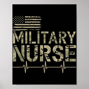 Military Nurse, American Veteran Va Nursing Corp Poster