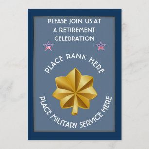 Military O4 Retirement Invitation