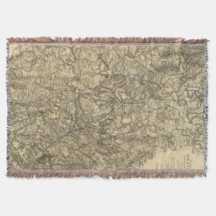 Military Operations of the Atlanta Campaign 2 Throw Blanket