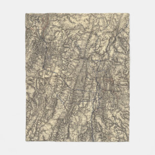 Military Operations of the Atlanta Campaign Fleece Blanket