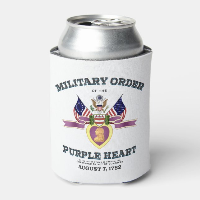 Military Order of the Purple Heart Coozie (Can Front)