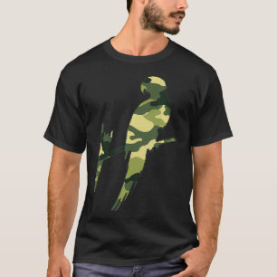 Military Parrot Camo Men Print US Parrakeet Vetera T-Shirt