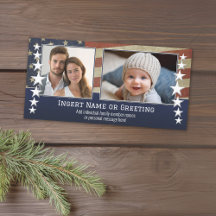 Military / Patriotic Christmas Photo Card
