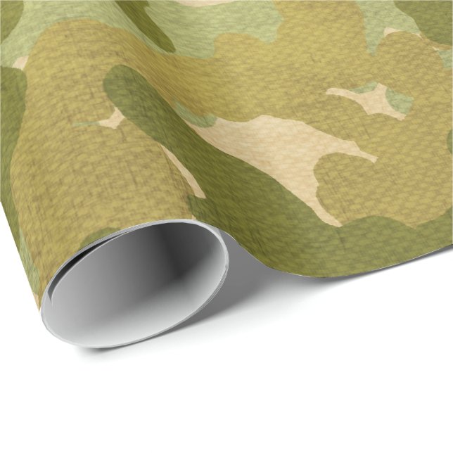 Military pattern wrapping wrapping paper (Roll Corner)
