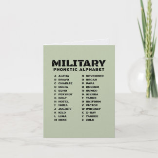 Military Phonetic Alphabet Alpha Zulu Tactical Invitation